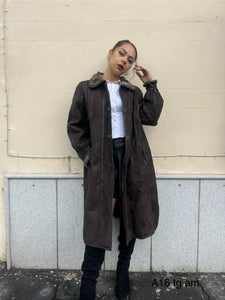 Cappotto pelle e pelliccia A16