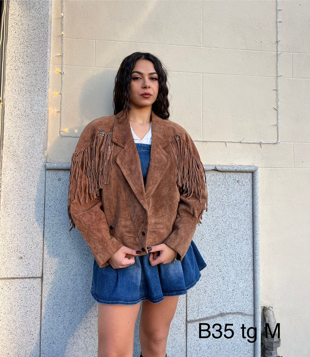 Giacca di renna con frange B35