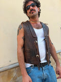 Gilet Texano vera pelle 2