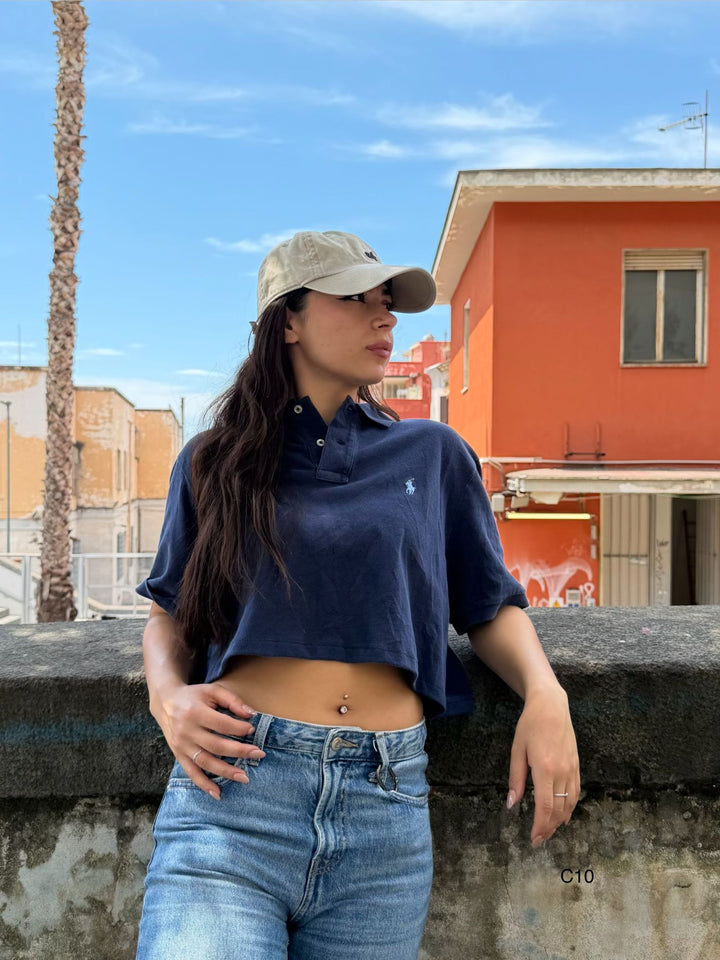 Polo cropped Ralph Lauren C10