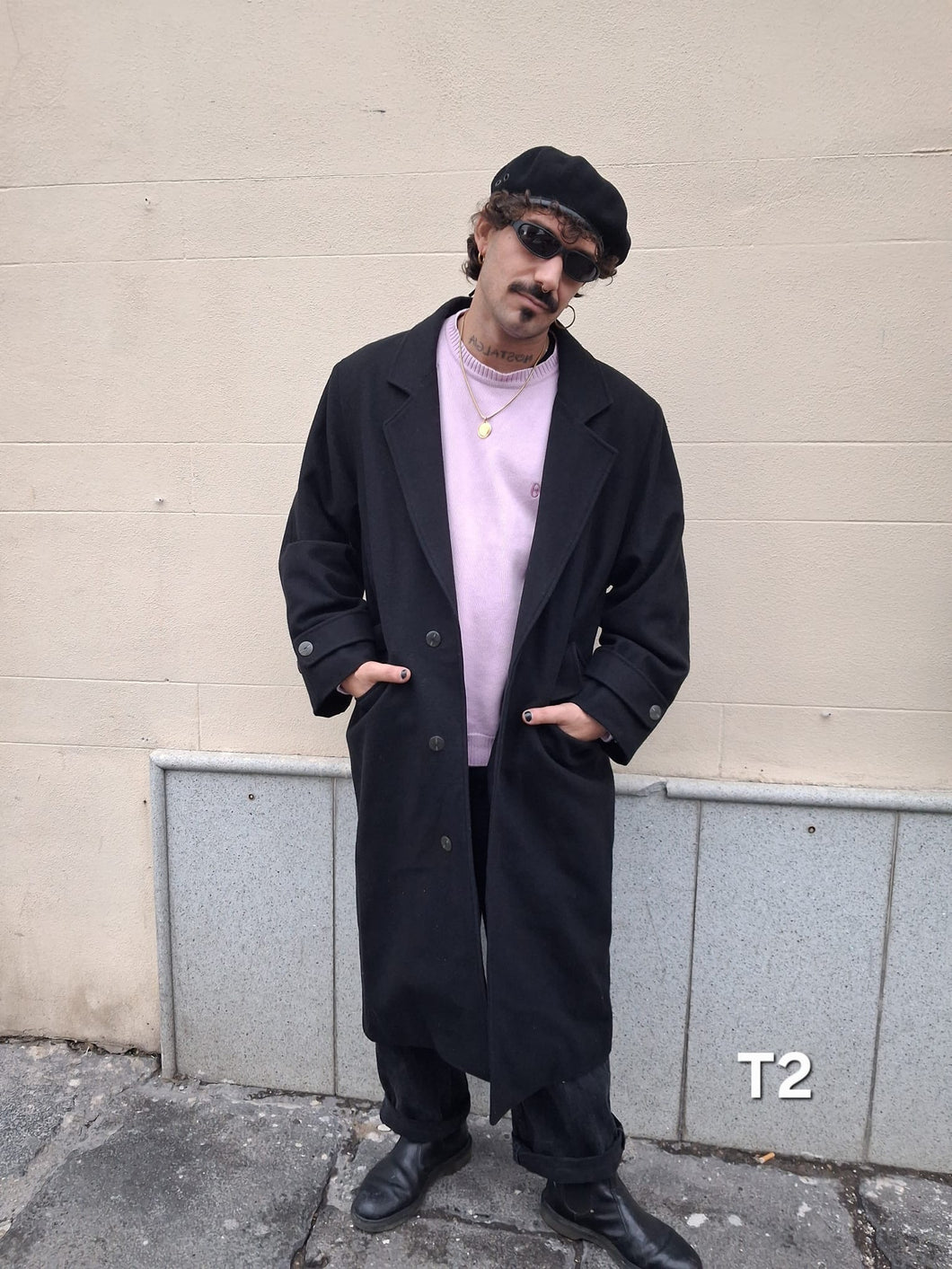 Cappotto lungo nero T2