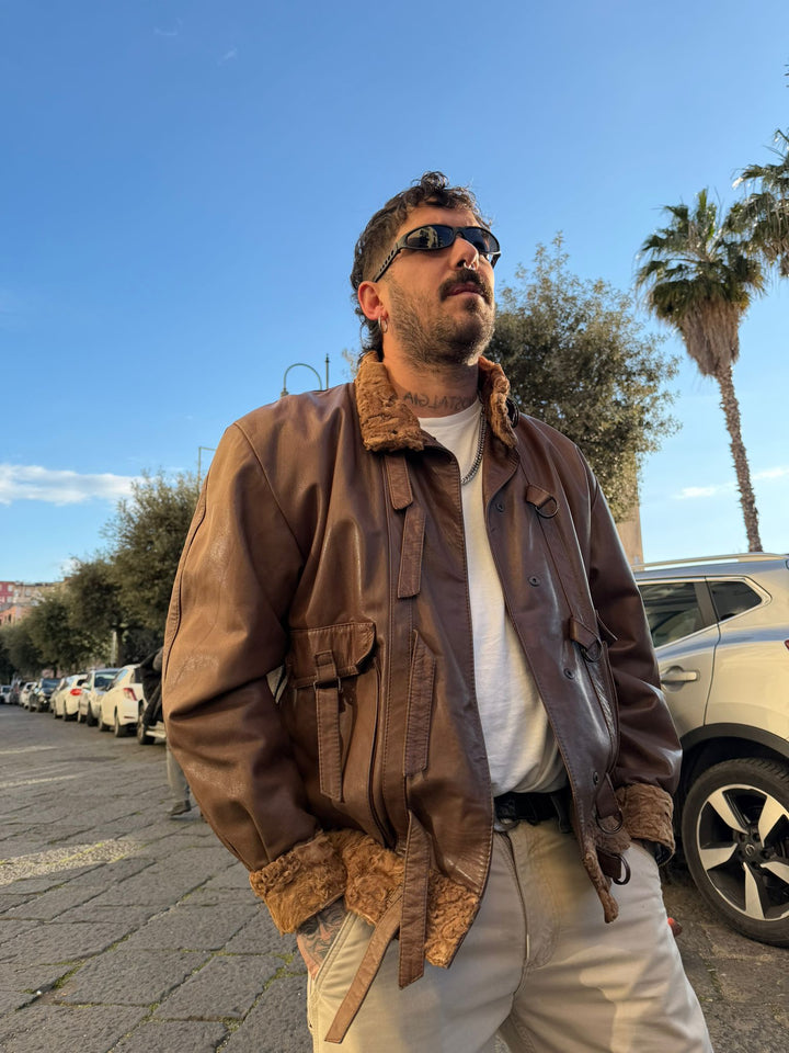 Bomber in pelle F15