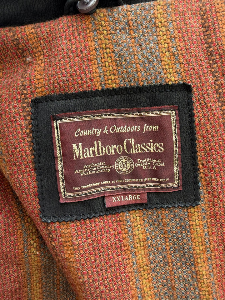 Giacca in pelle martellata Marlboro Classic