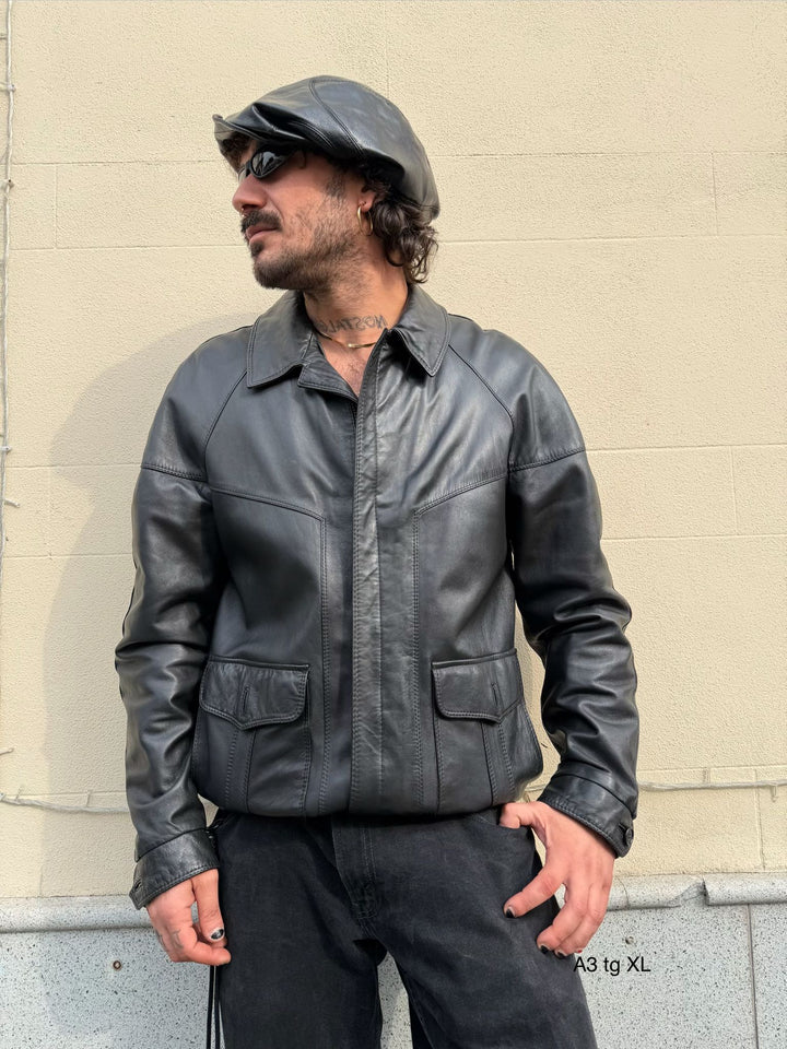 Bomber in pelle A3