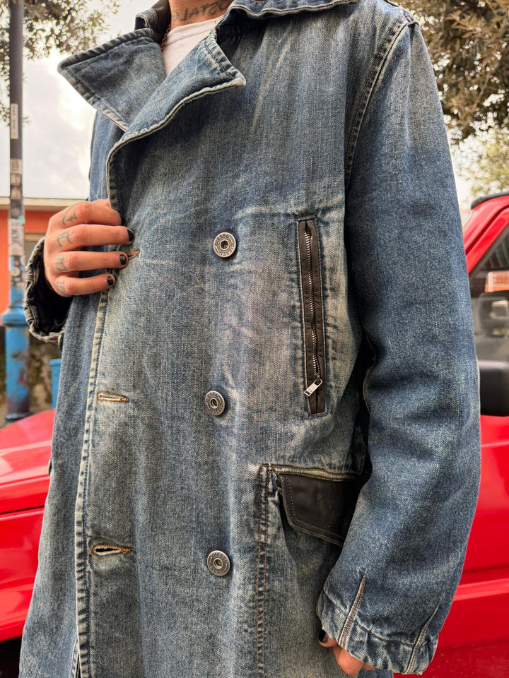 Trench DIESEL in Denim Anni 2000