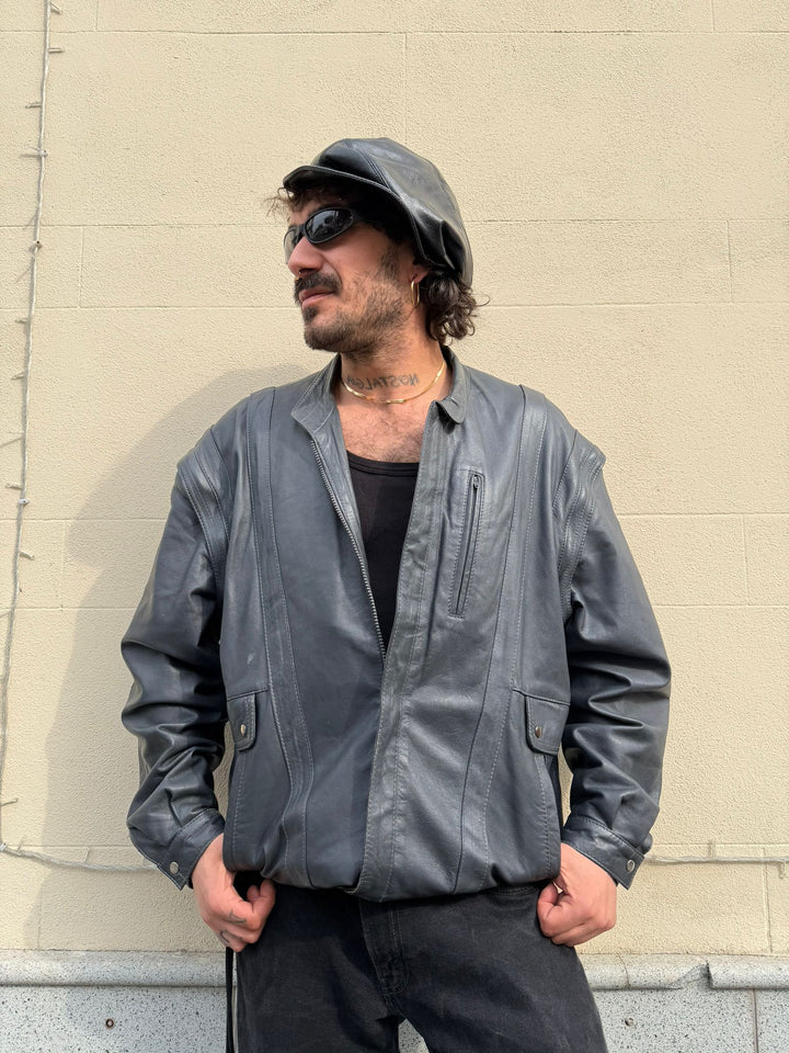 Bomber in pelle A5