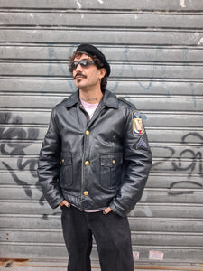 Giubbotto di pelle Chicago Police