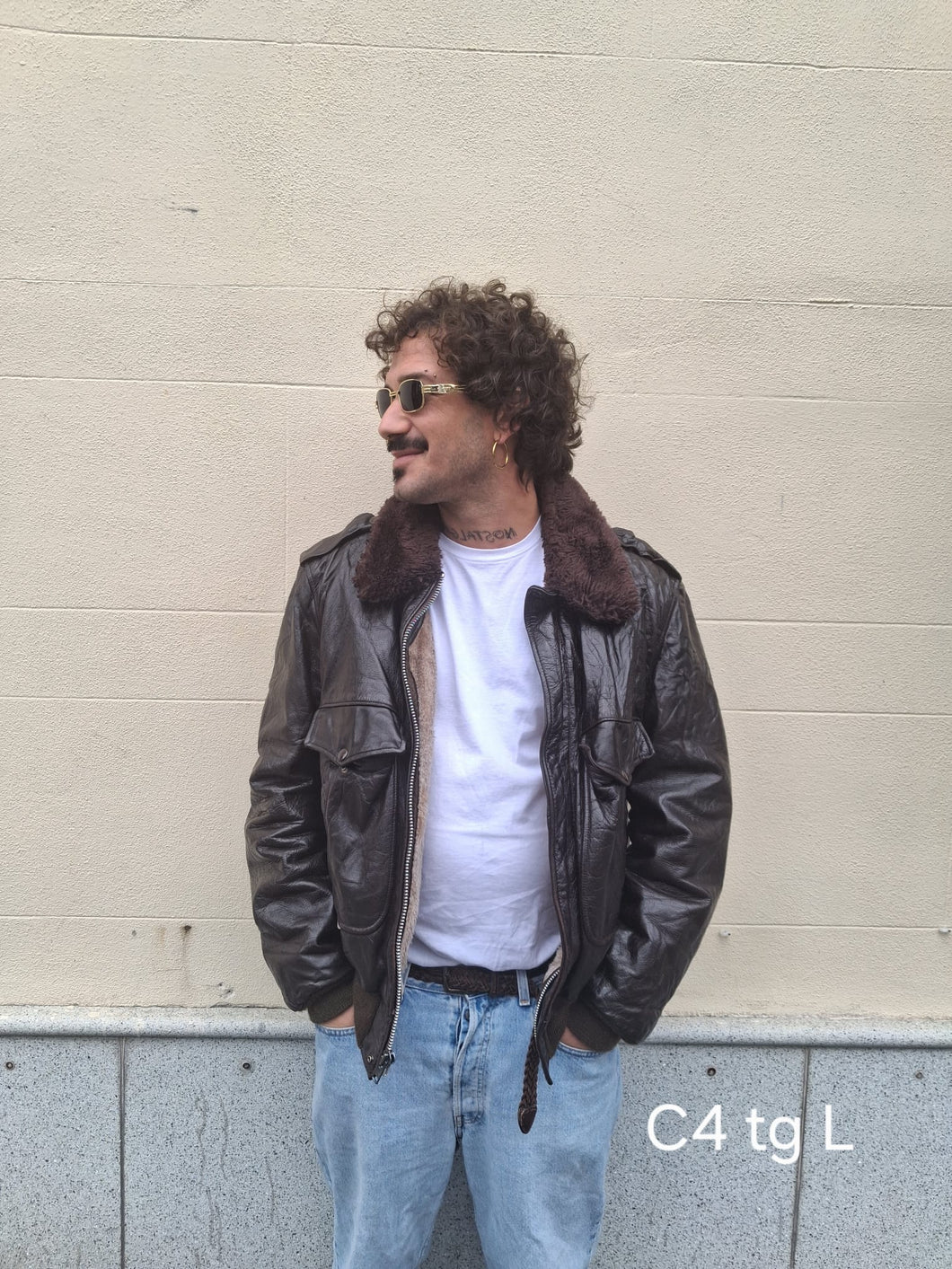 Bomber di pelle Golden Flecce Made in USA c4