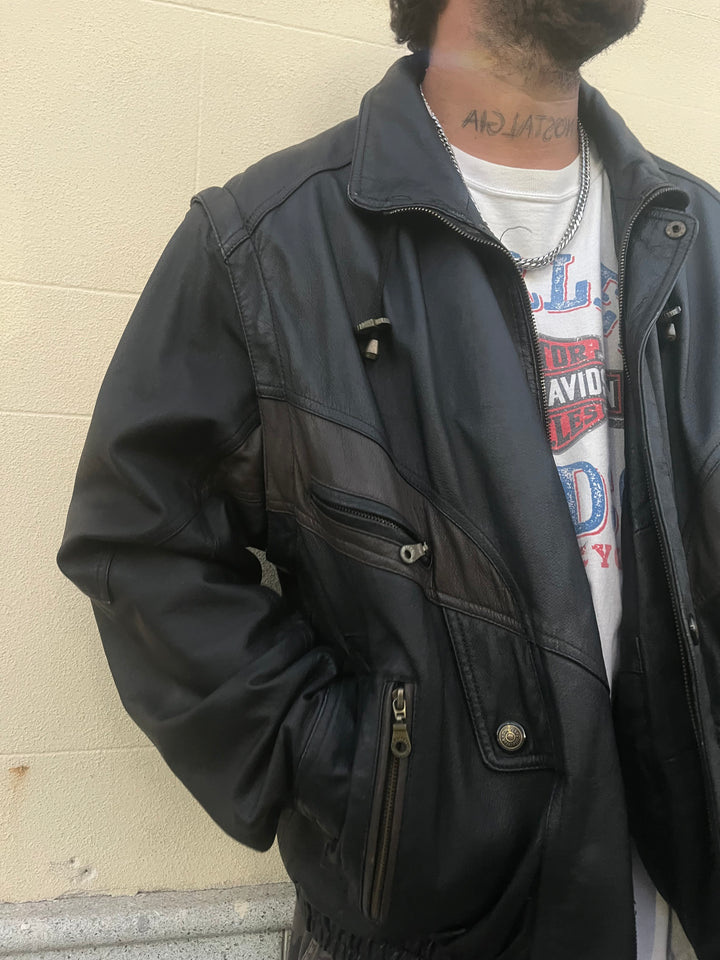 Bomber Vera pelle A4