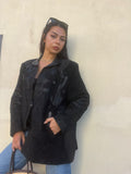 Giacca di pelle Oversize B4