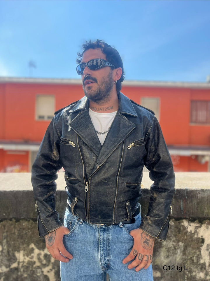 Chiodo in vera pelle C12