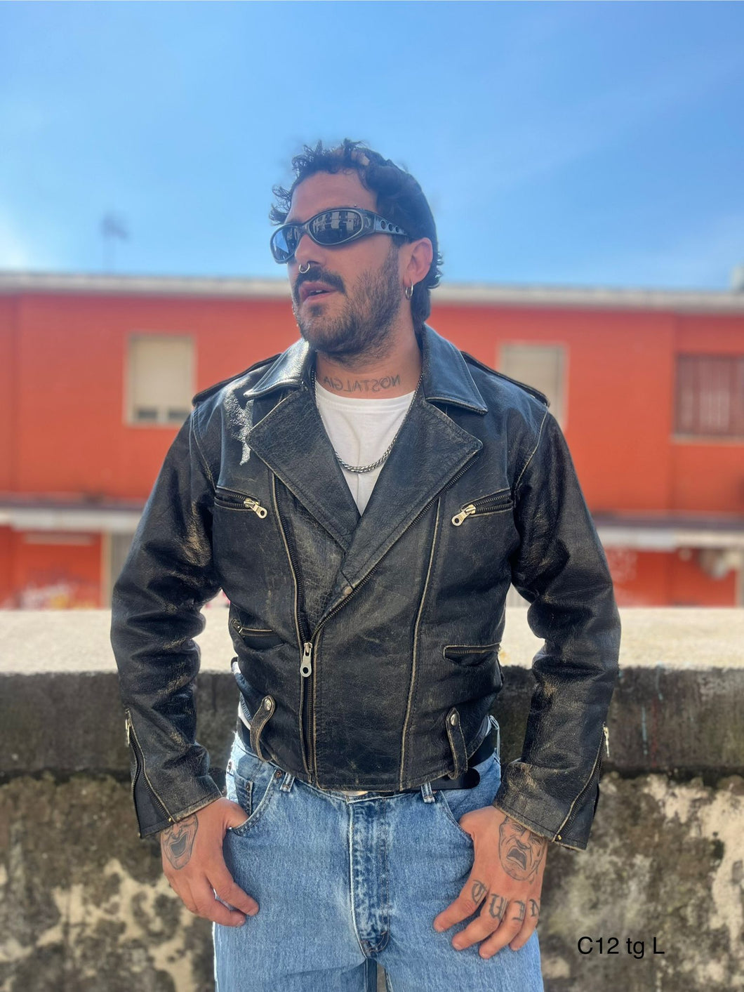Chiodo in vera pelle C12
