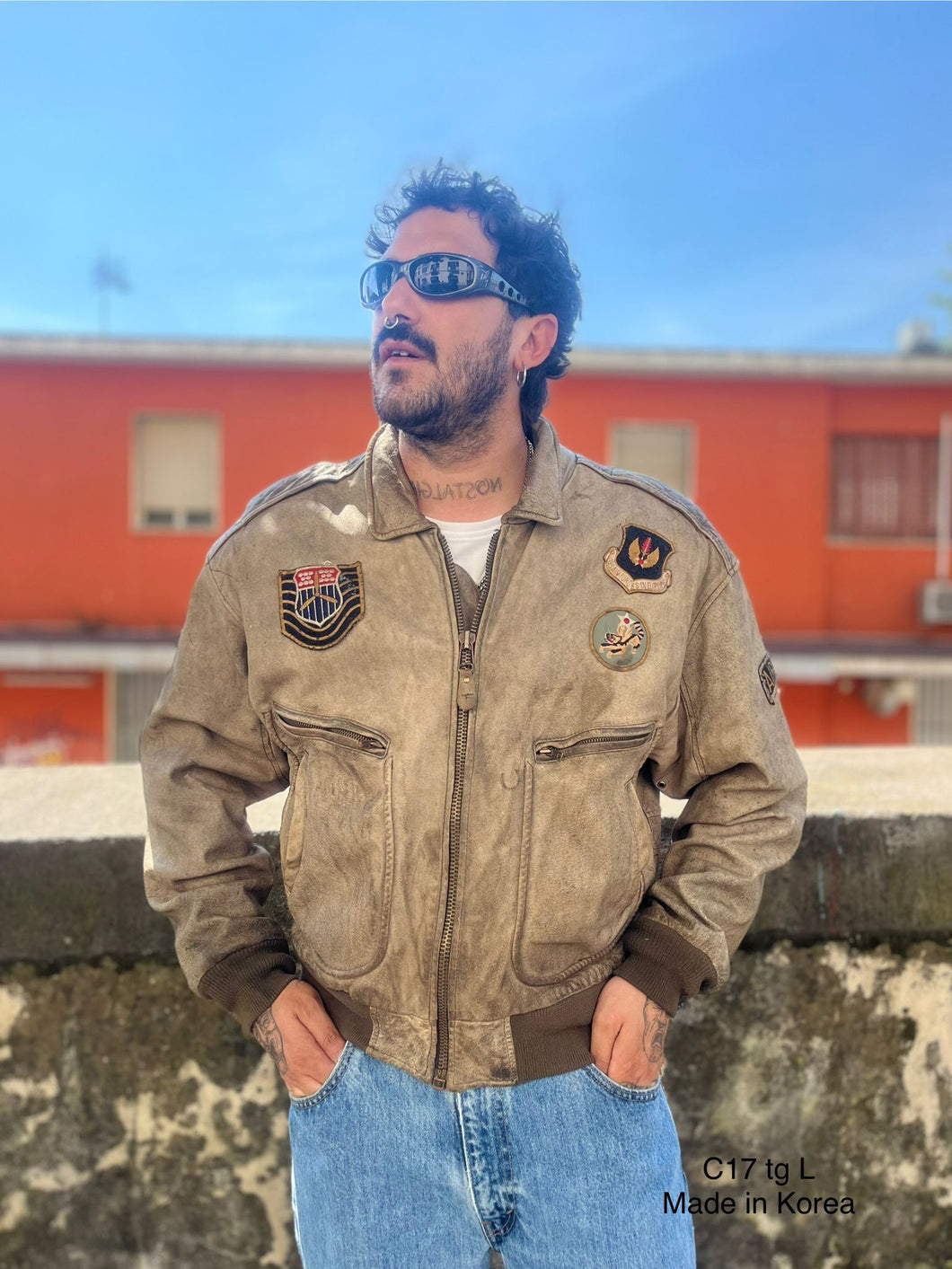 Giubbino Aviatore in pelle C17