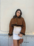 Montone Shearling cropped C31