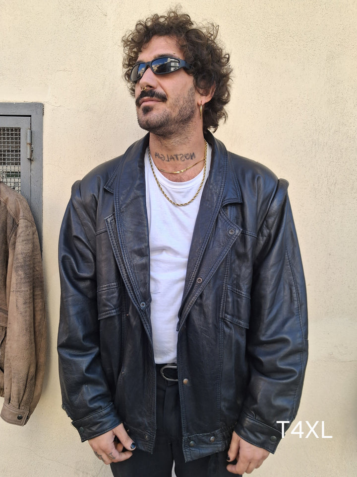 Giacca in pelle T4