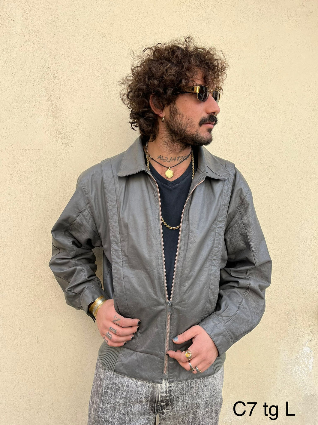 Giacca di pelle C7