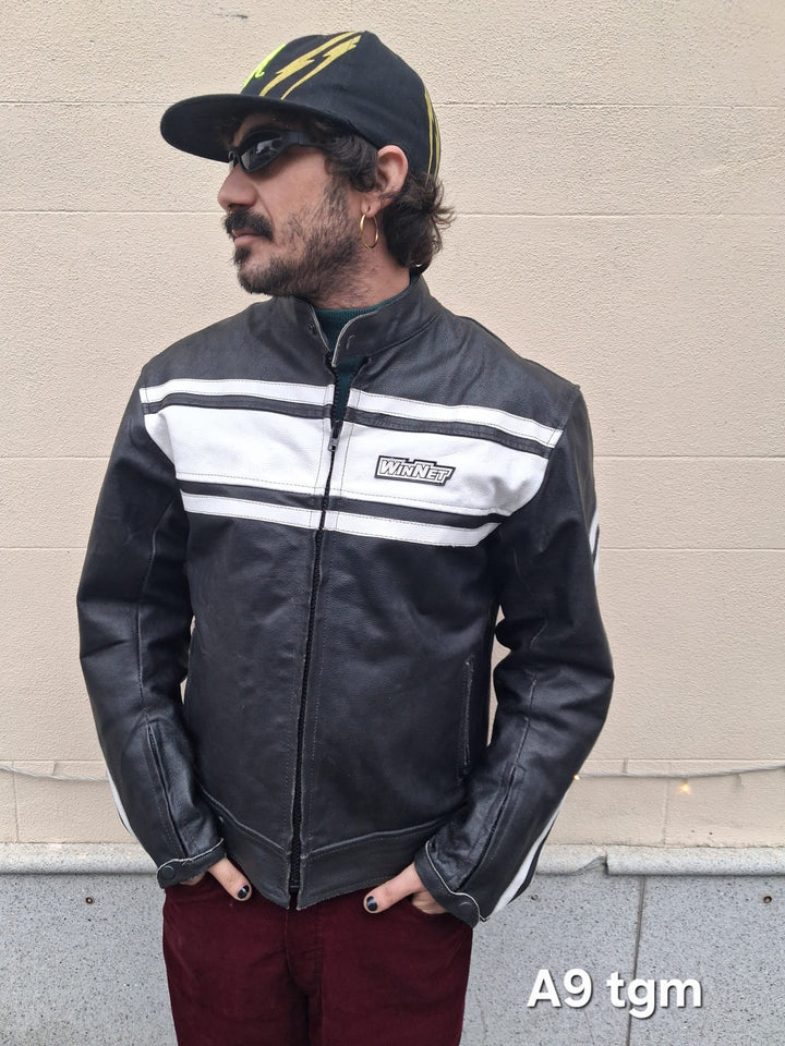 Giacca di pelle Biker A9