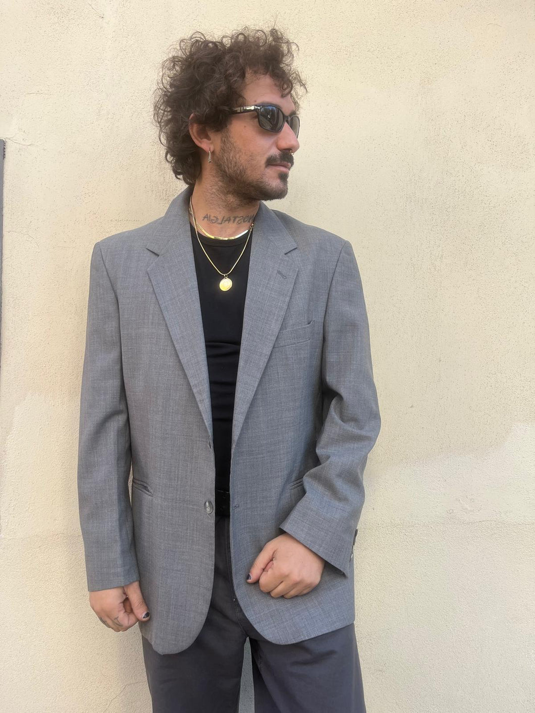 Blazer Grigia Lana vergine