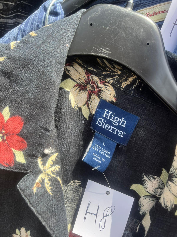 Camicia Hawaii di lino H8