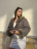 Montone Shearling cropped S