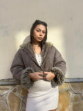 Montone Shearling cropped S