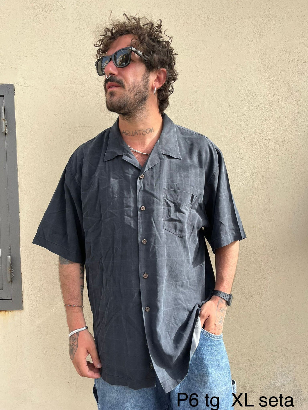 Camicia Hawaii in seta P6