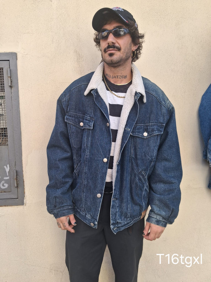 Giubbino di jeans Sherpa T16