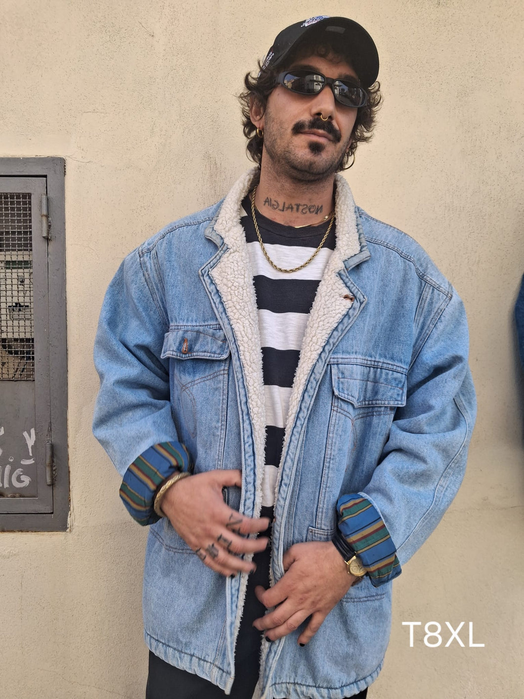 Giubbino di jeans Sherpa T8