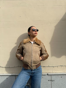 Giacca in Suede e pelliccia A15