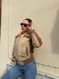 Giacca in Suede e pelliccia A15