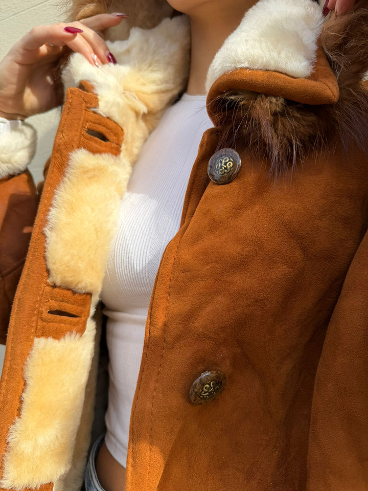 Montone Shearling Con cappuccio A26