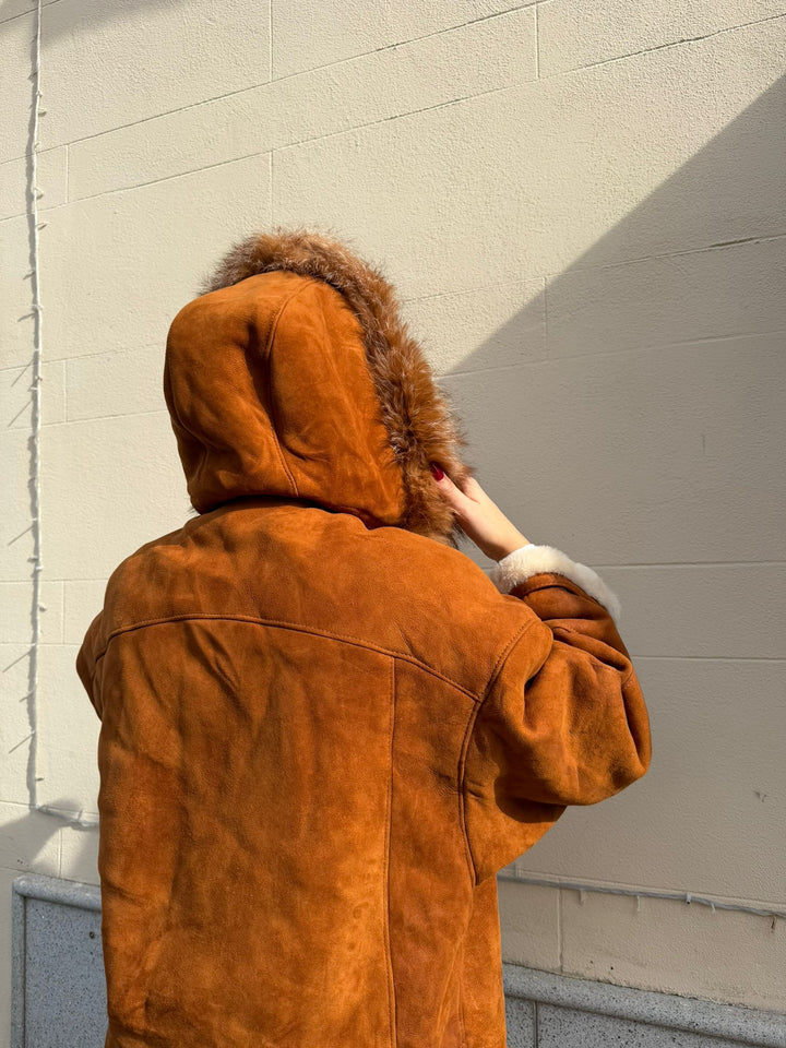 Montone Shearling Con cappuccio A26