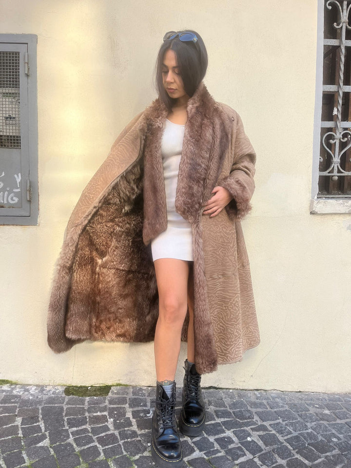 Montone Shearling Zebrato