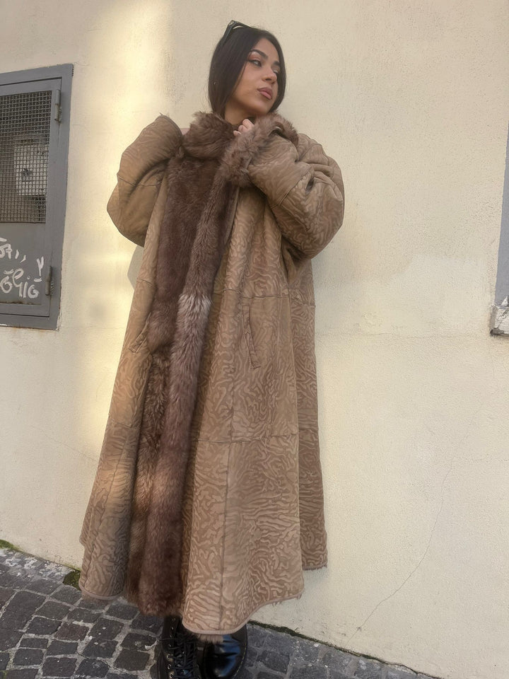 Montone Shearling Zebrato