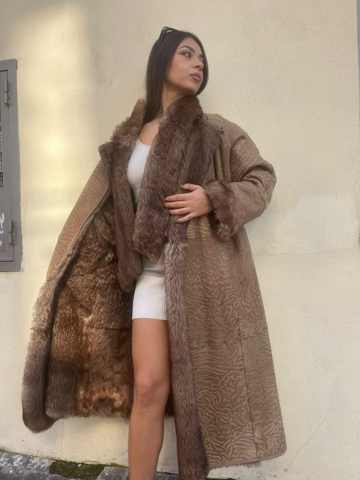 Montone Shearling Zebrato