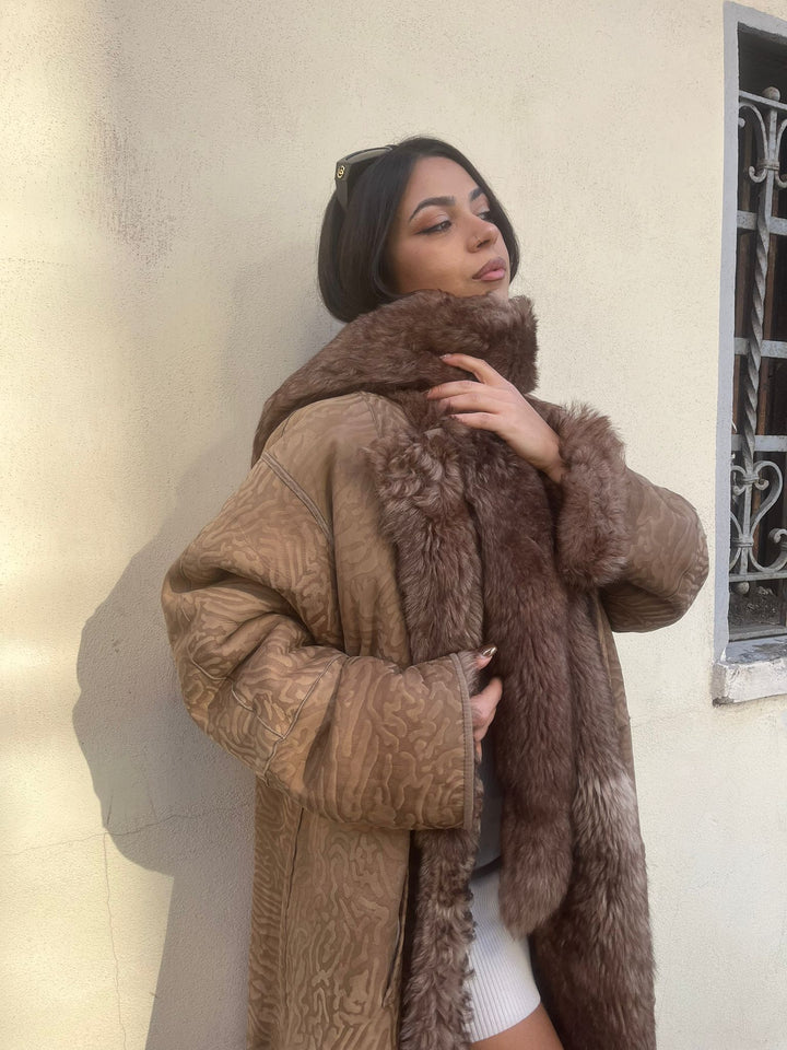 Montone Shearling Zebrato