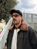 Giacca in pelle martellata Marlboro Classic