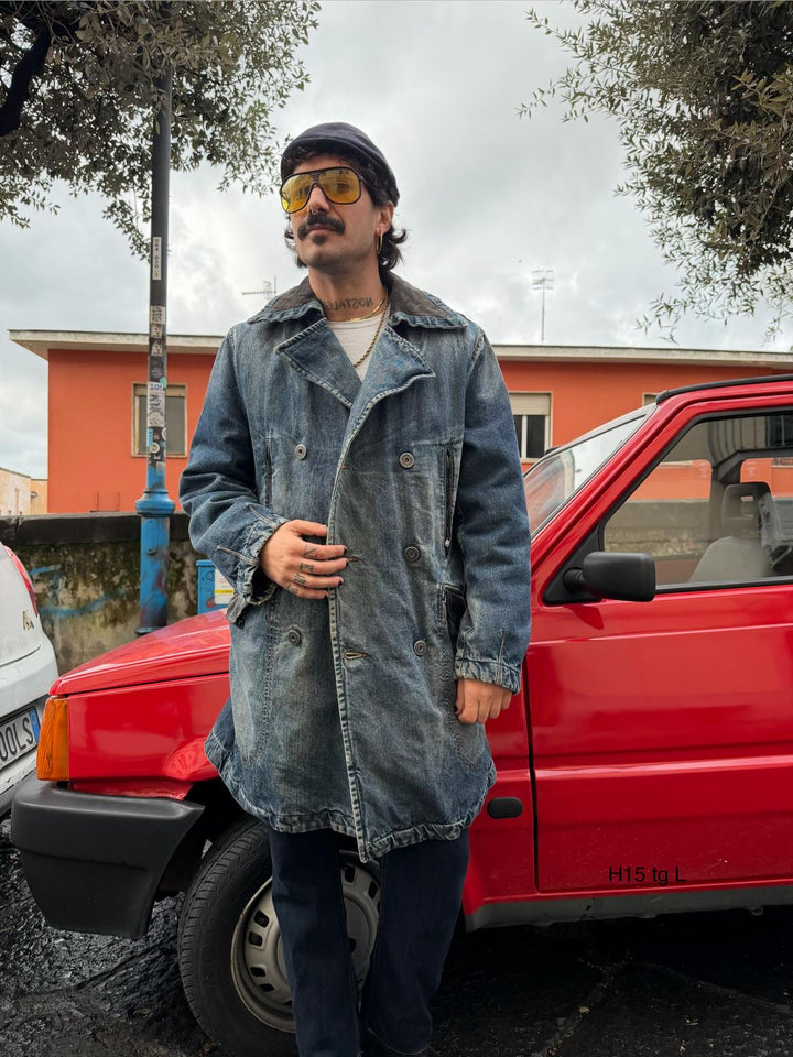 Trench DIESEL in Denim Anni 2000