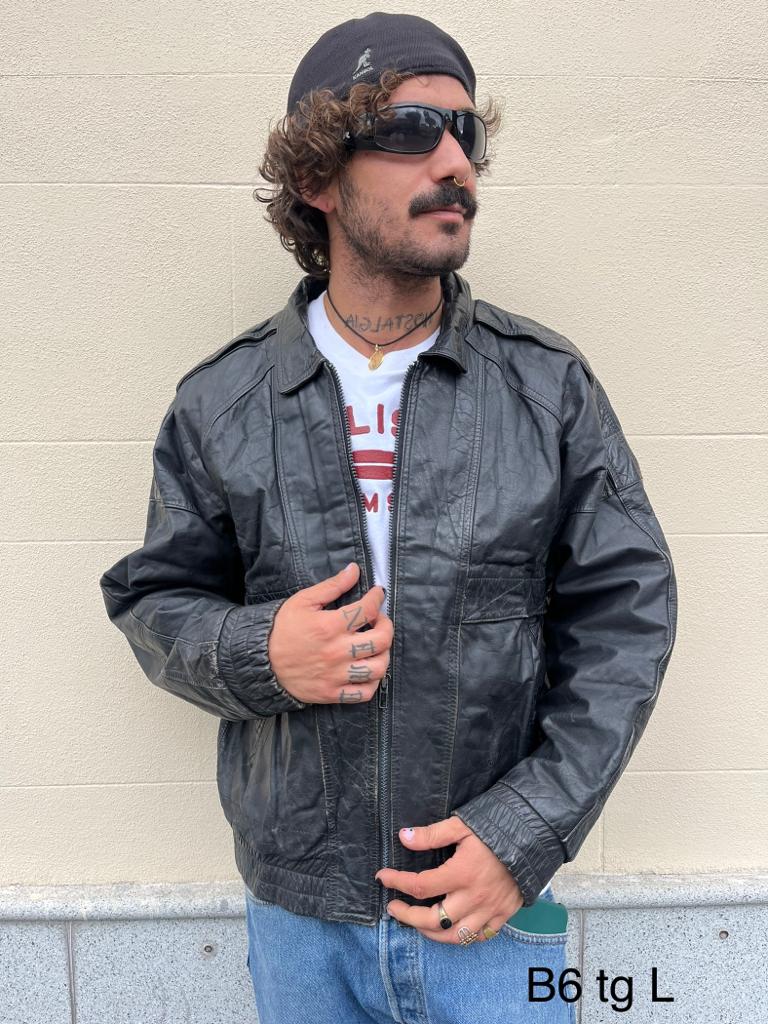 Giacca di pelle B6