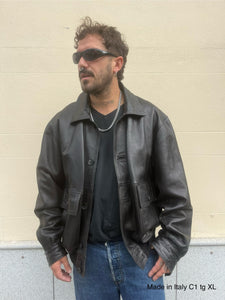 Bomber Made in Italy vera pelle C1