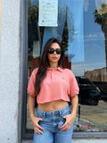 Polo cropped Lacoste c17