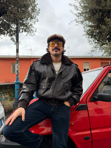 Bomber in vera pelle H4