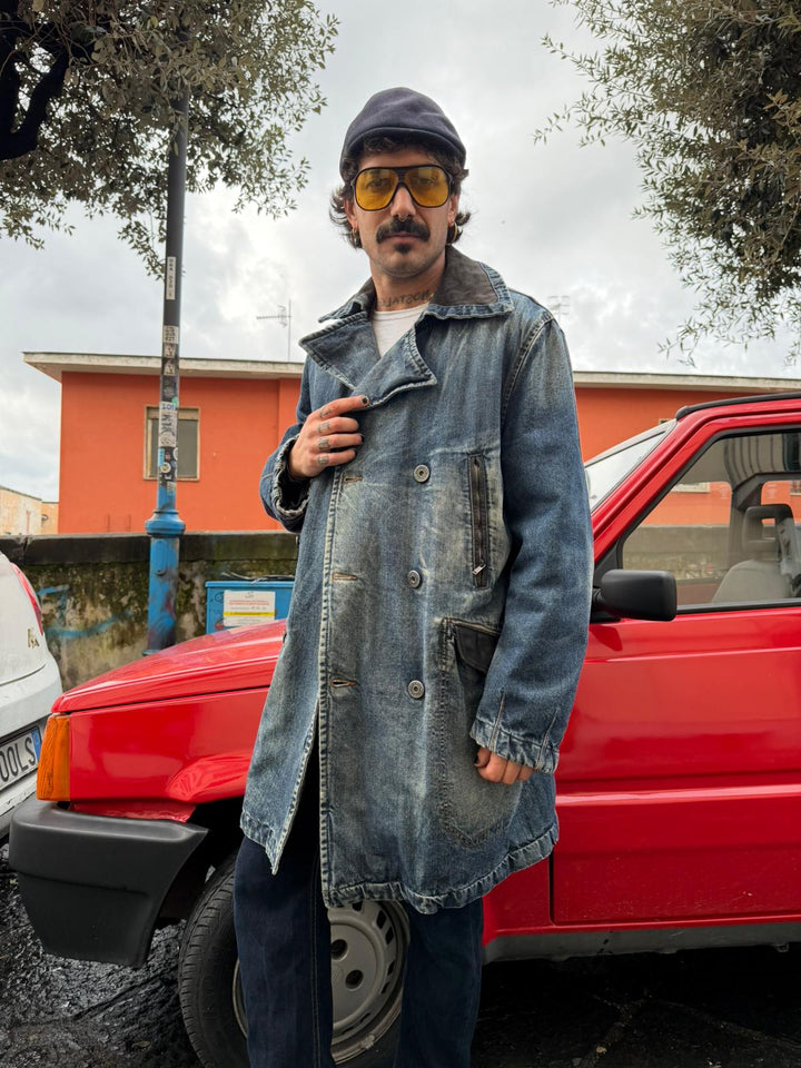 Trench DIESEL in Denim Anni 2000
