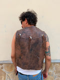 Gilet Texano vera pelle 2