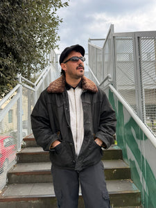Giacca in pelle martellata Marlboro Classic