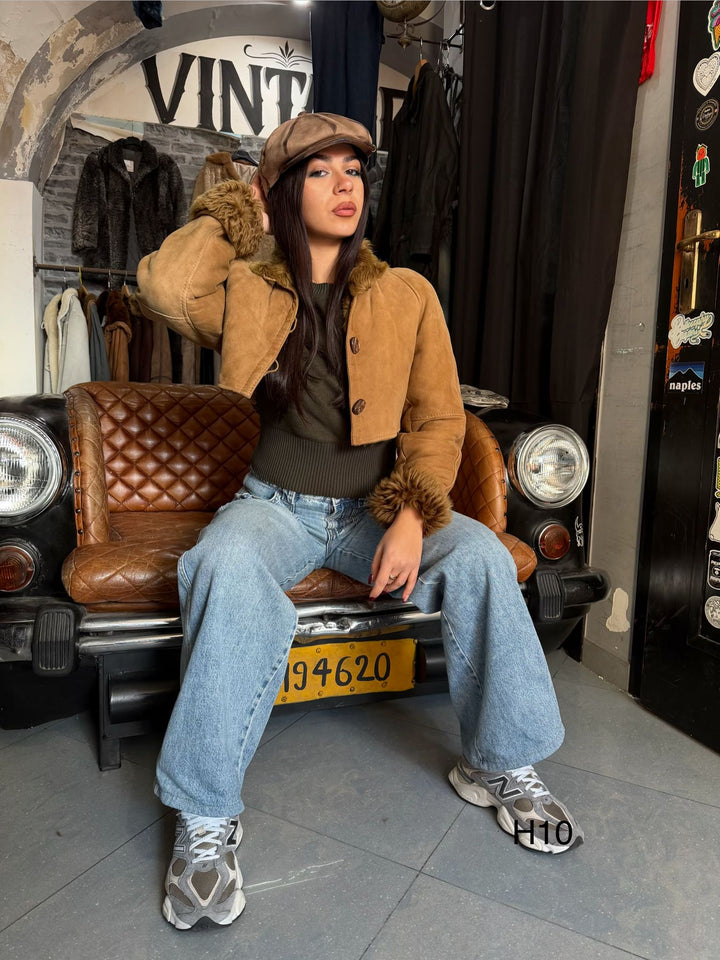 Montone Shearling crop H10